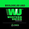 $100000 USD Western Union