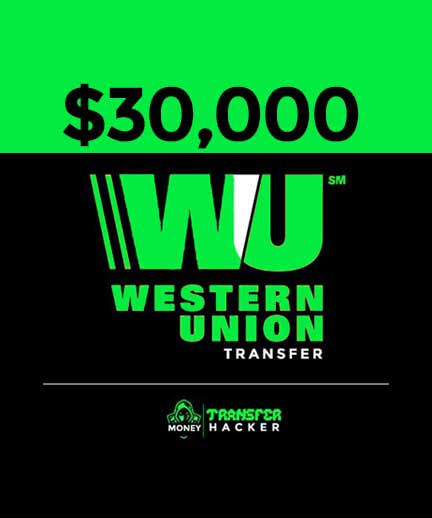 $30000 USD Western Union